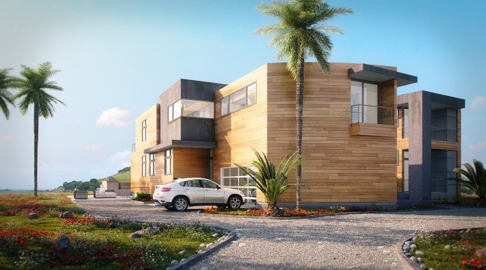 Wizualizacje architektoniczne - Dom na plaży